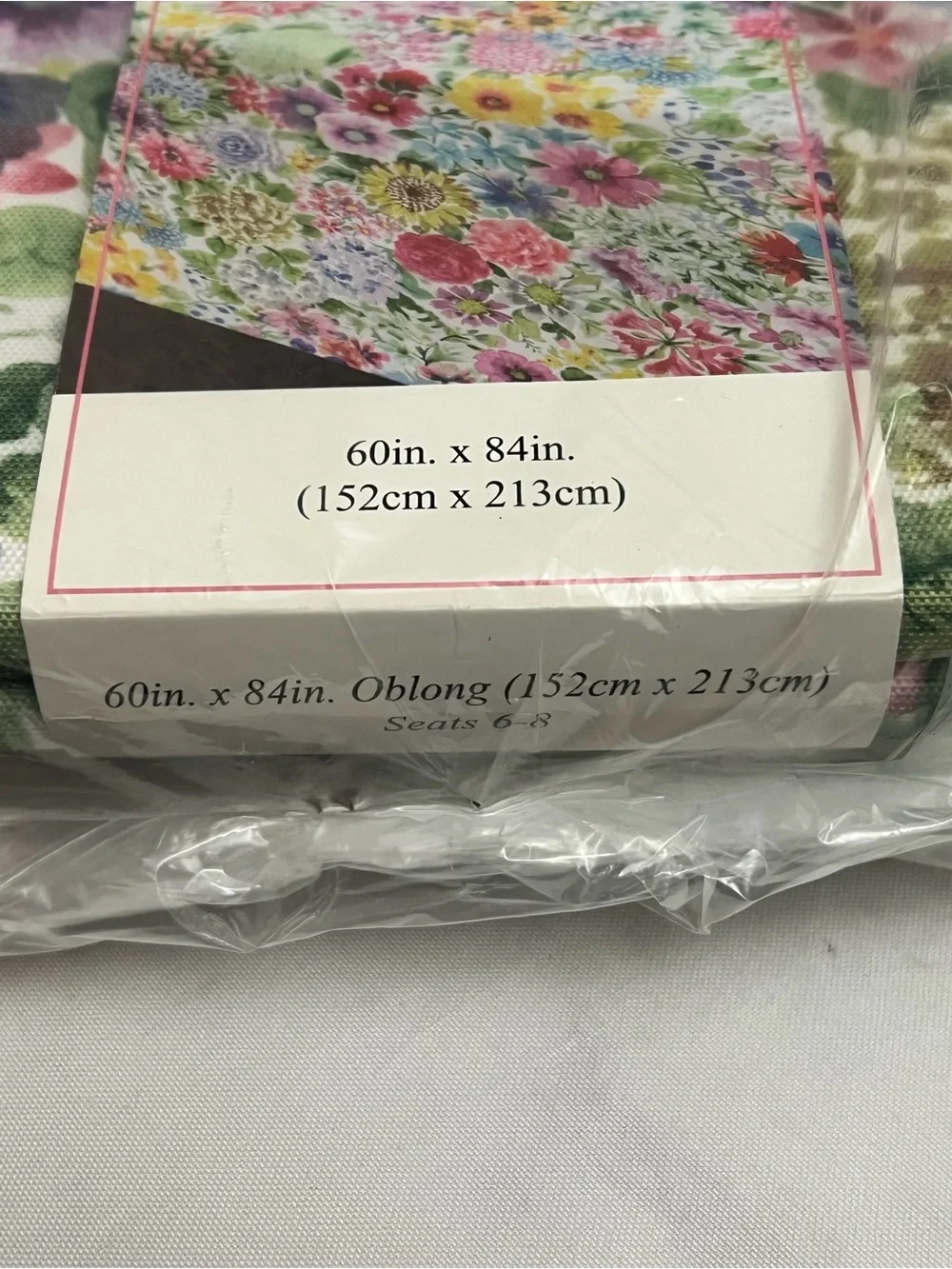 Benson Mills Azalea Floral 60x84 Oblong Spillproof Indoor Outdoor Tablecloth